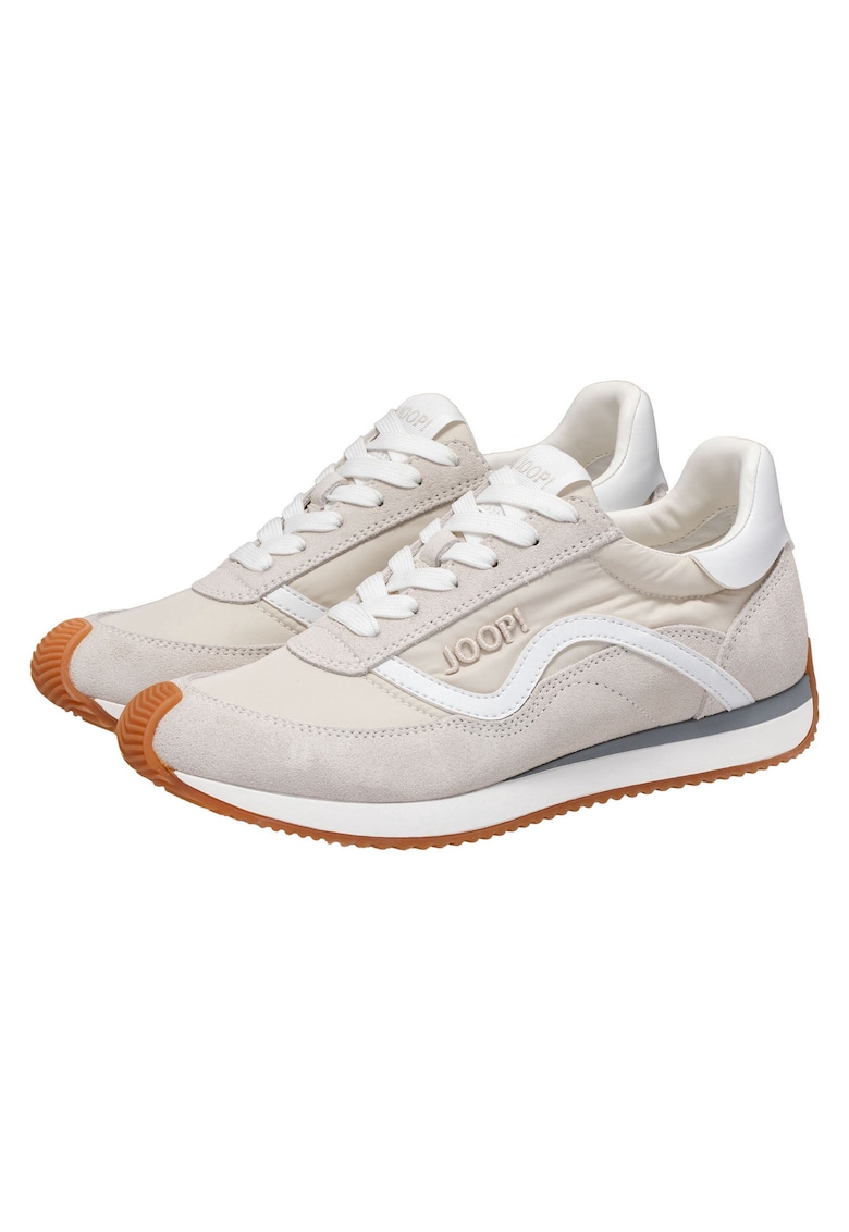 Joop Pantofi sport de piele intoarsa cu garnituri textile 26673 - Alb