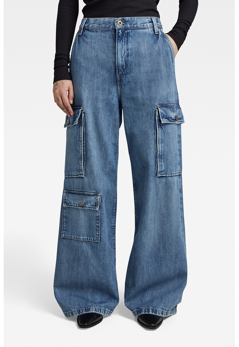 G-Star RAW Широки дънки Mega със странични джобове с капаче за Жени G-Star RAW Широки дънки Mega със странични джобове с капаче за Жени