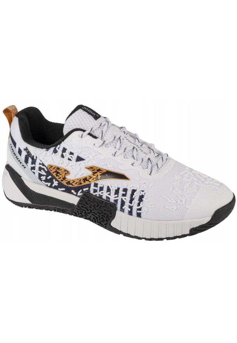 Pantofi sport barbati Thunder 2402 - respirabili - flexibili - alb - Alb/Negru