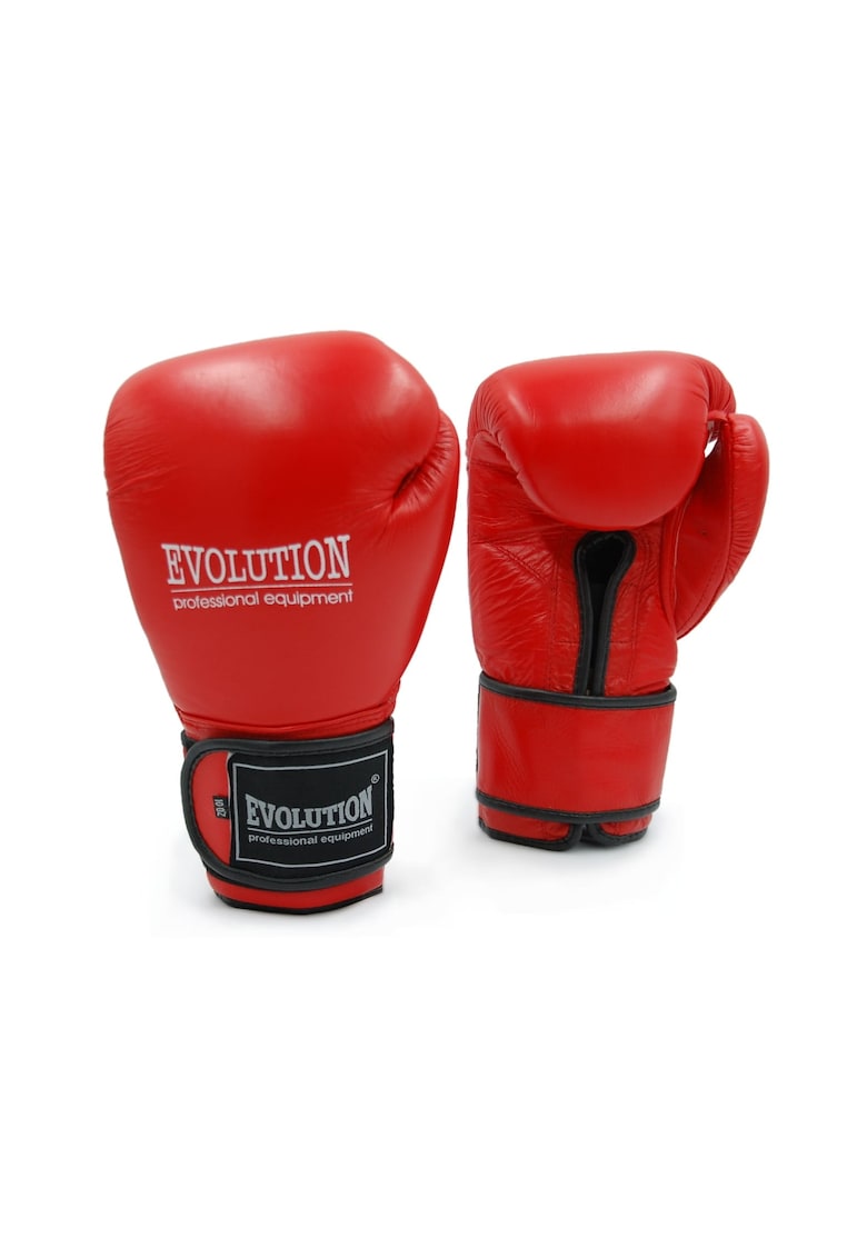 Manusi box profesionale PRO++ - piele naturala - rosu - 14oz