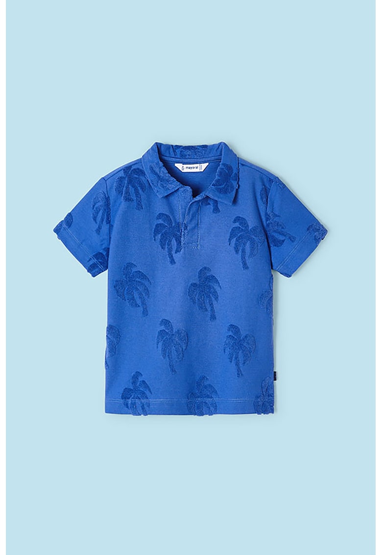 Tricou polo cu model tropical