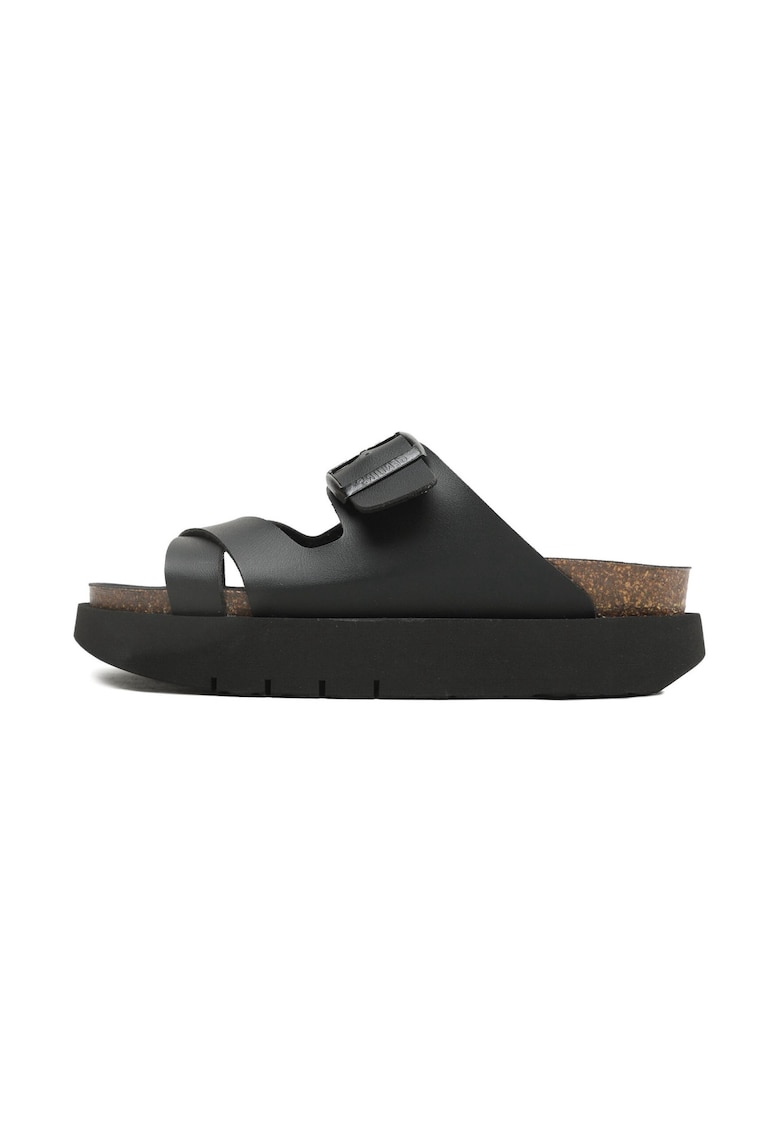 Papuci dama - 705542 - Piele ecologica - Negru