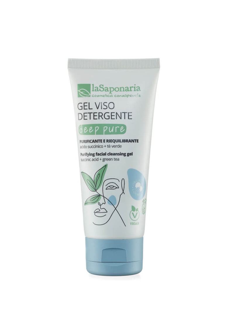 Gel purificator pentru curatarea fetei La Saponaria - 100 ml