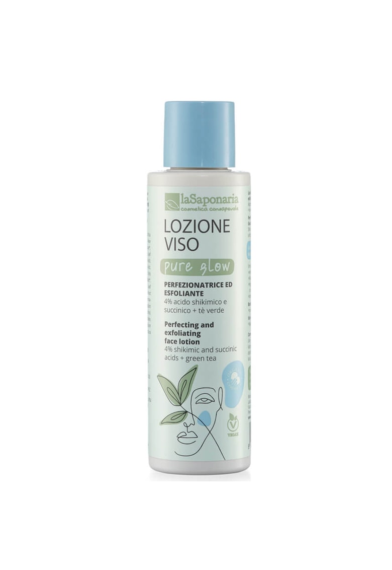 Lotiune pentru fata exfolianta si iluminatoare La Saponaria - 150 ml