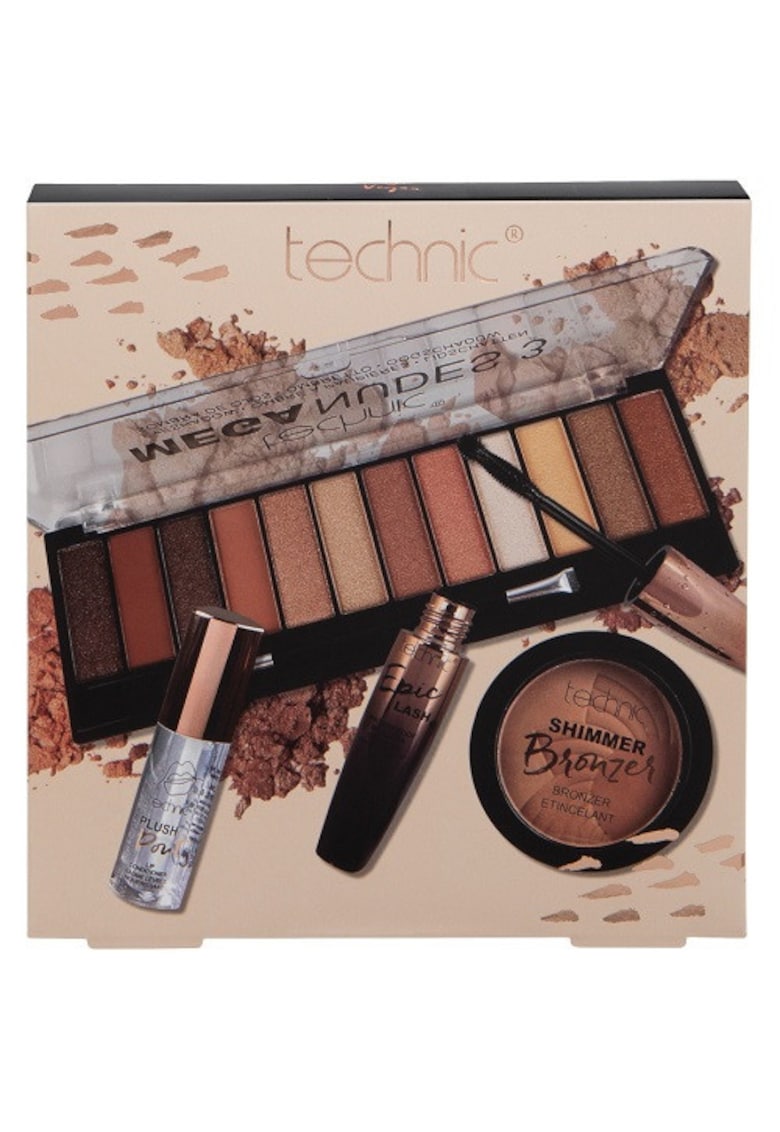Set Machiaj 4 Produse Cosmetice - Mega Nudes Collection - Vegan