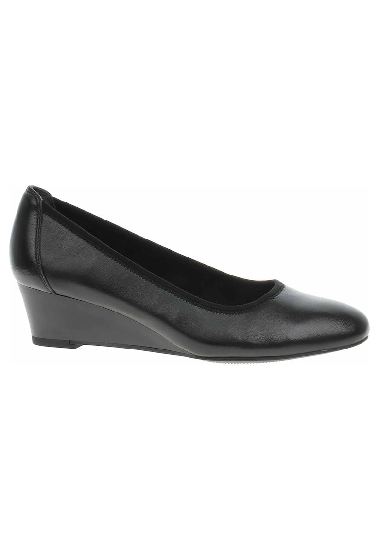 Pantofi din piele cu talpa wedge