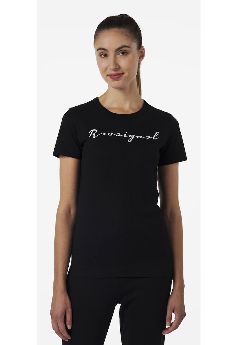 Tricou dama Logo Rossi tee - negru - Negru