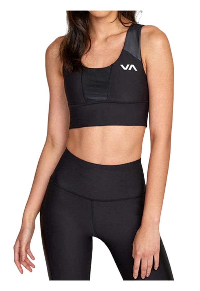 Sutien sport  suport optim - material elastic - negru -