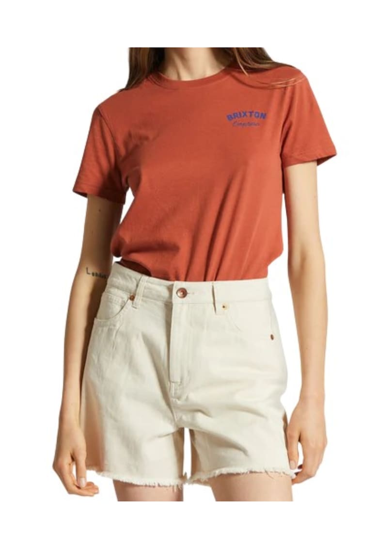 Tricou dama -  Bumbac - Maro - Tricou dama -  Bumbac - Maro -