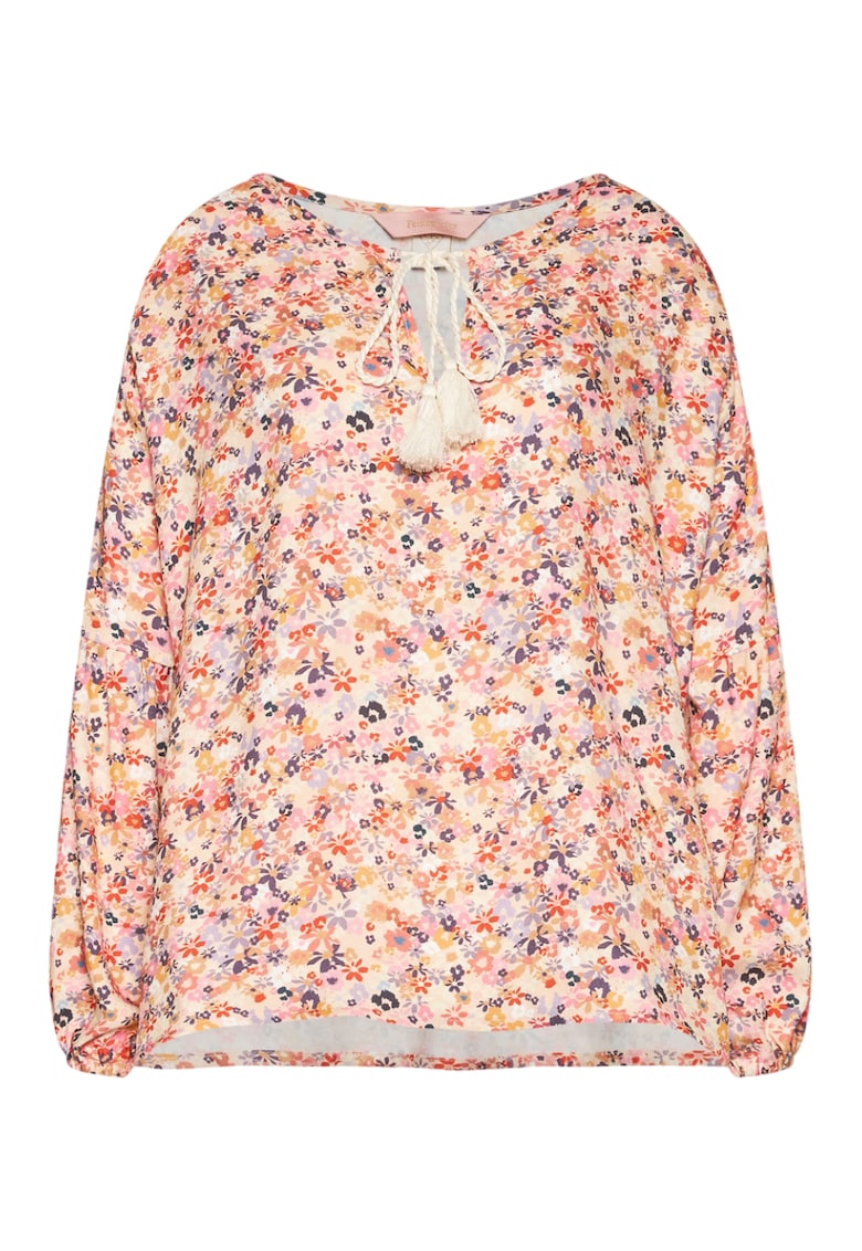Bluza Soso - stil Boho - florala - bej