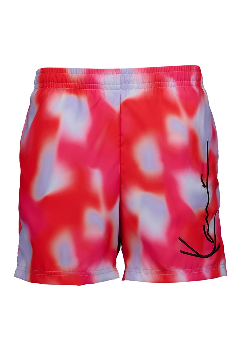 Pantaloni scurti de baie cu model tie-dye