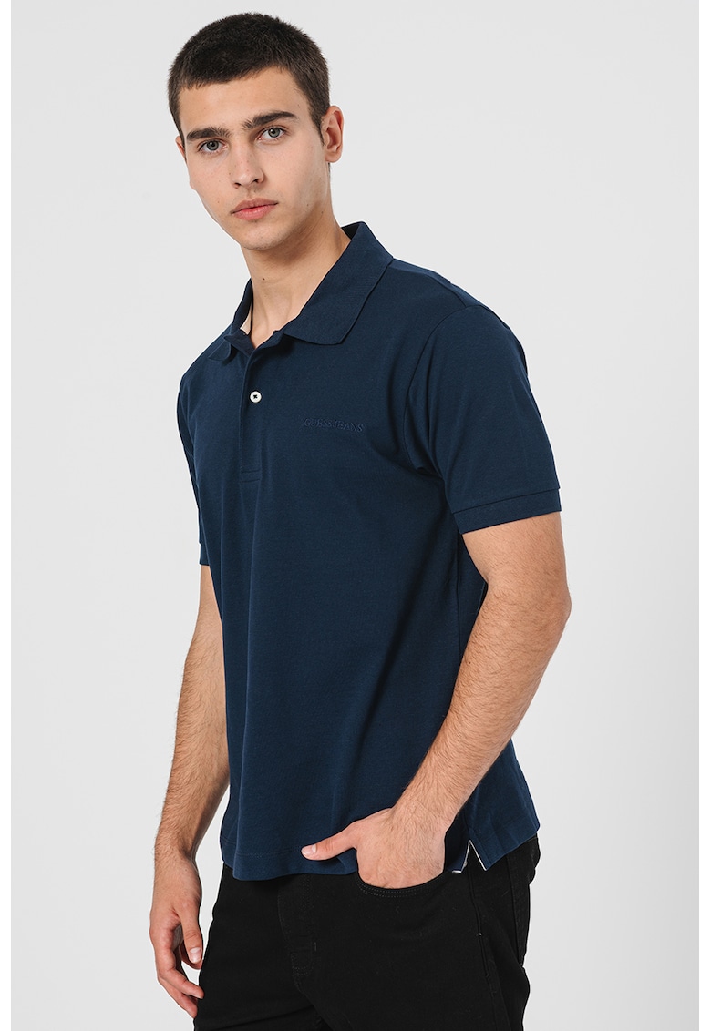 Tricou polo uni din bumbac