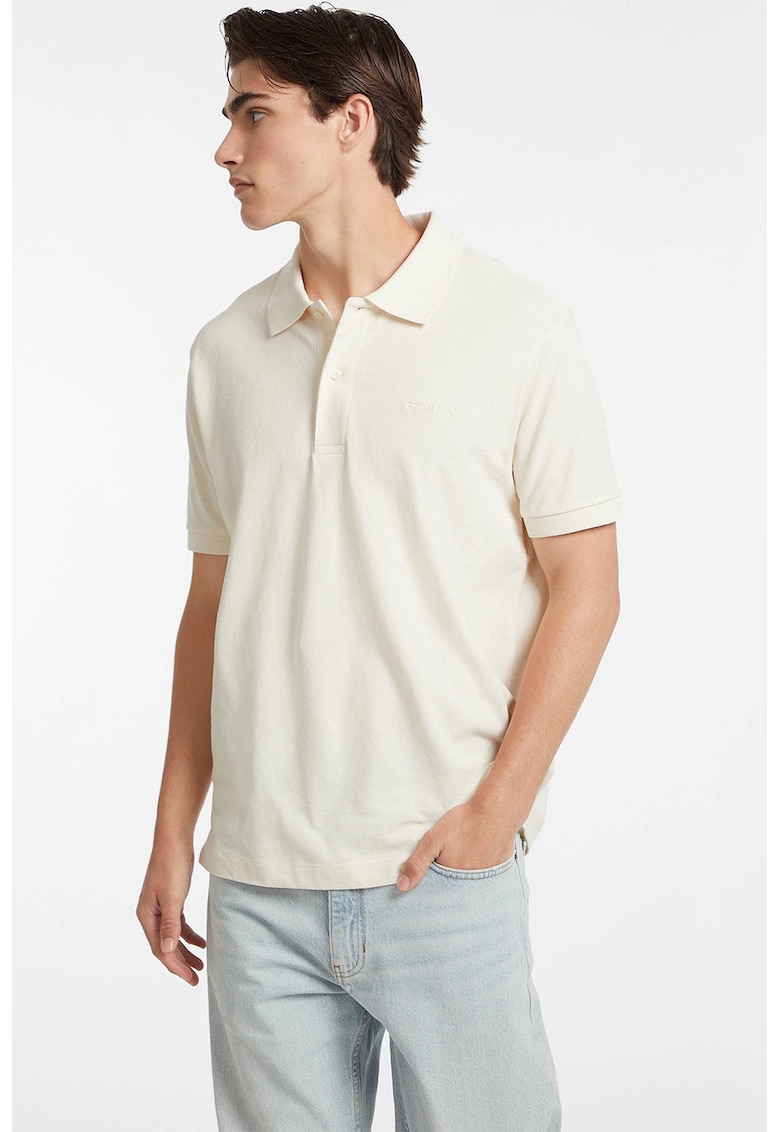 Tricou polo uni din bumbac