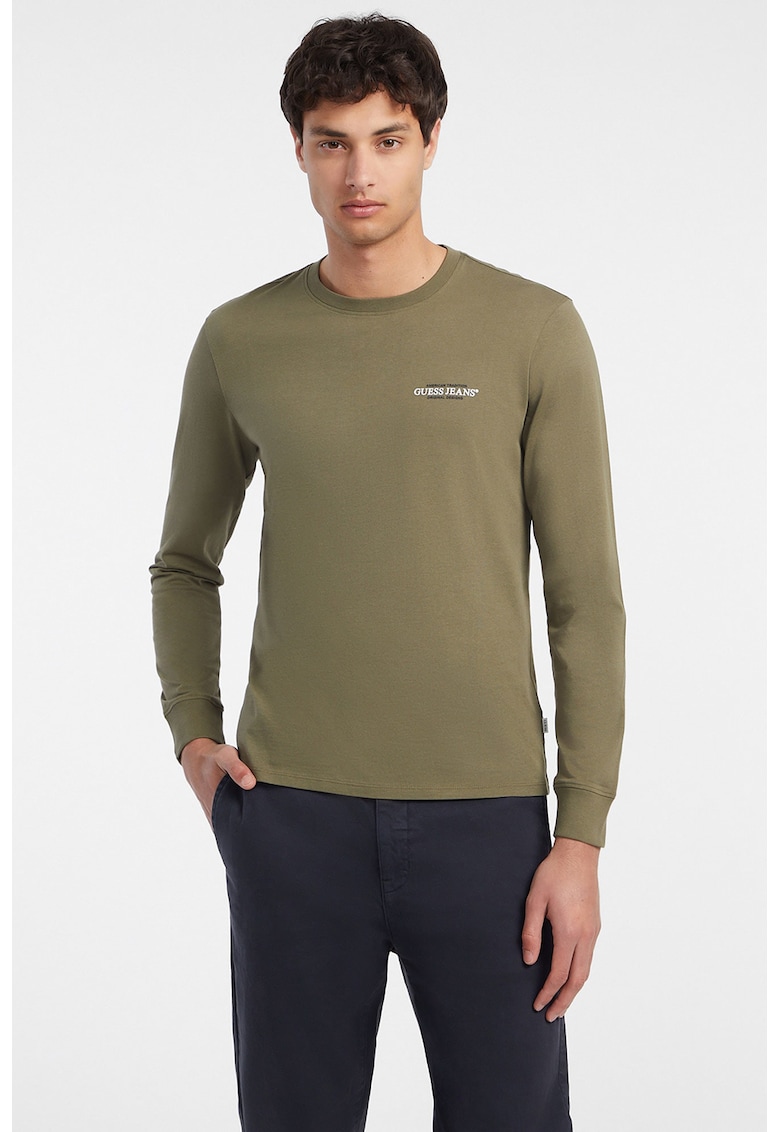 Bluza cu detaliu logo si maneci lungi Bluza cu detaliu logo si maneci lungi