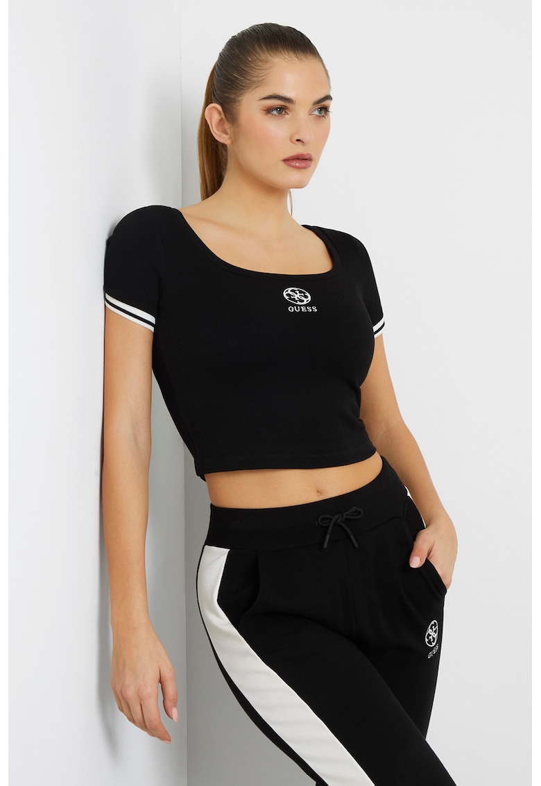 Tricou crop pentru fitness