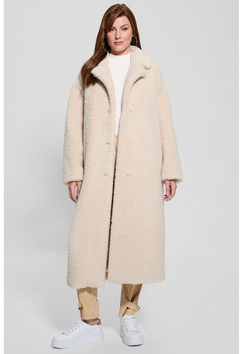 Palton lejer din material teddy