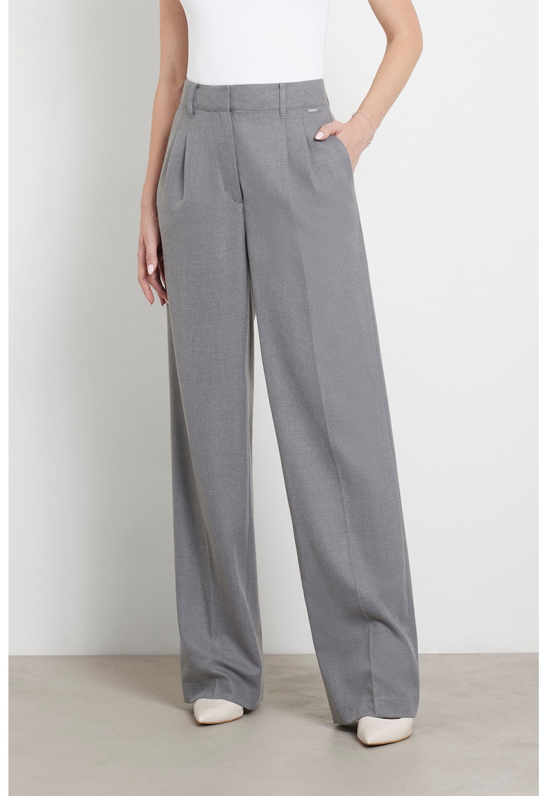 Pantaloni eleganti cu croiala ampla