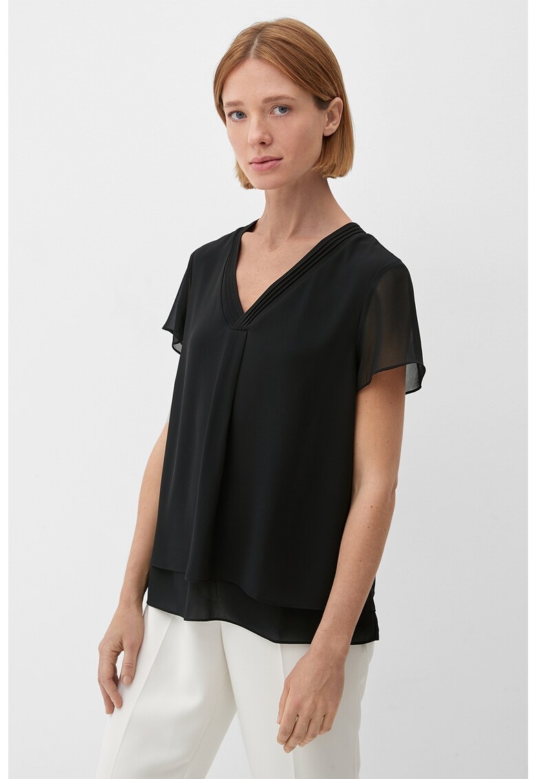 Bluza lejera cu decolteu in V