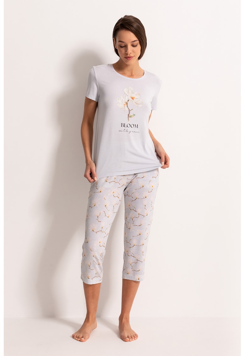 Pijama din amestec de modal Aria Magnolia