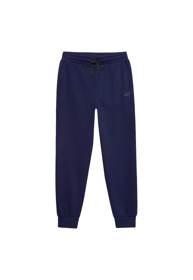 Pantaloni sport copii M591-31S - bumbac - bleumarinaa