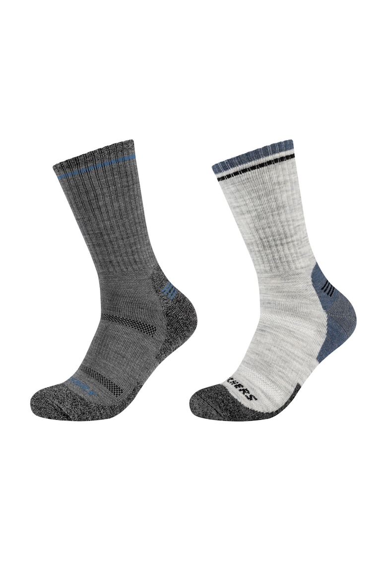Skechers Sosete - 2PPK Men Trail Wool Socks SK41104-9300 - Gri -
