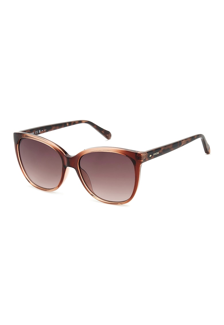 Ochelari de soare cat-eye cu lentile in degrade - Maro