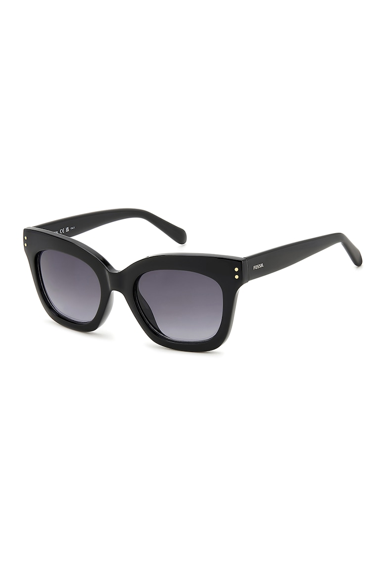Ochelari de soare - cat-eye cu lentile in degrade - Negru