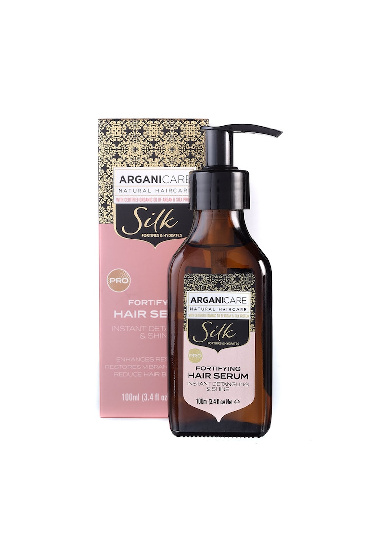 Ser fortifiant pentru descurcare instanta si stralucire - cu proteina de matase - Silk -  100 ml Ser fortifiant pentru descurcare instanta si stralucire - cu proteina de matase - Silk -  100 ml