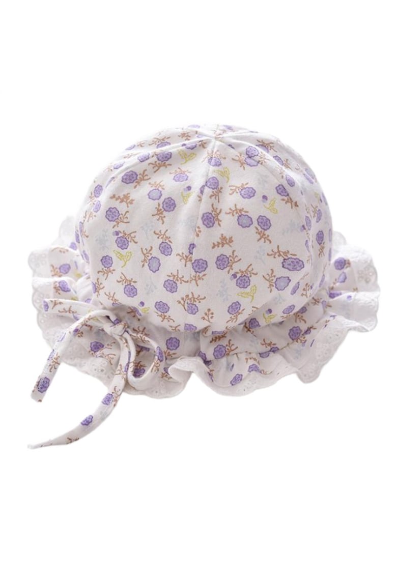 Palarie Model Little Flowers - Floral - Bumbac - Fete