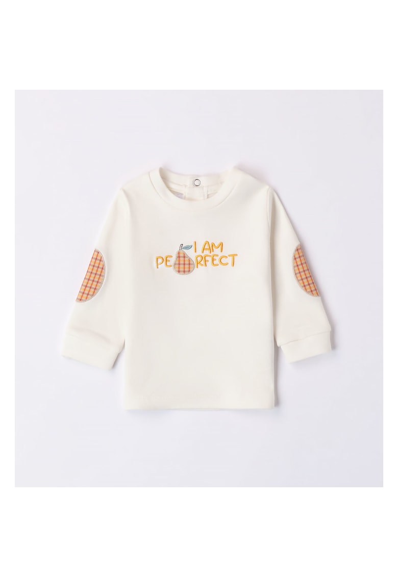 Bluza cu imprimeu pentru bebe baiat - Sarabanda - 3.7622 - Alb/Galben - Alb/Galben