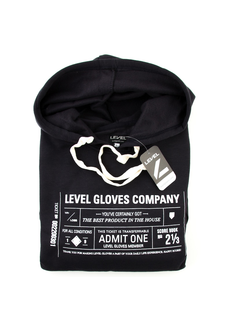 Hanorac sport femei  polar interior - cu gluga - negru -