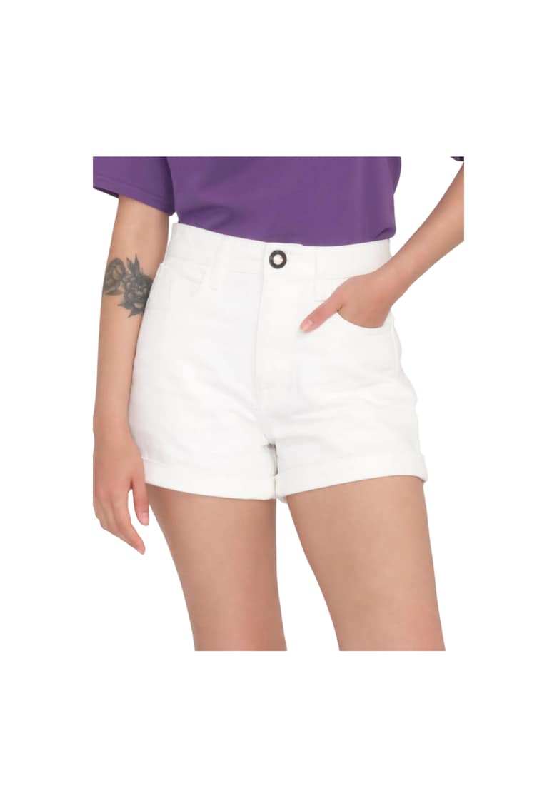 Pantaloni scurti sport - bumbac - alb - W27