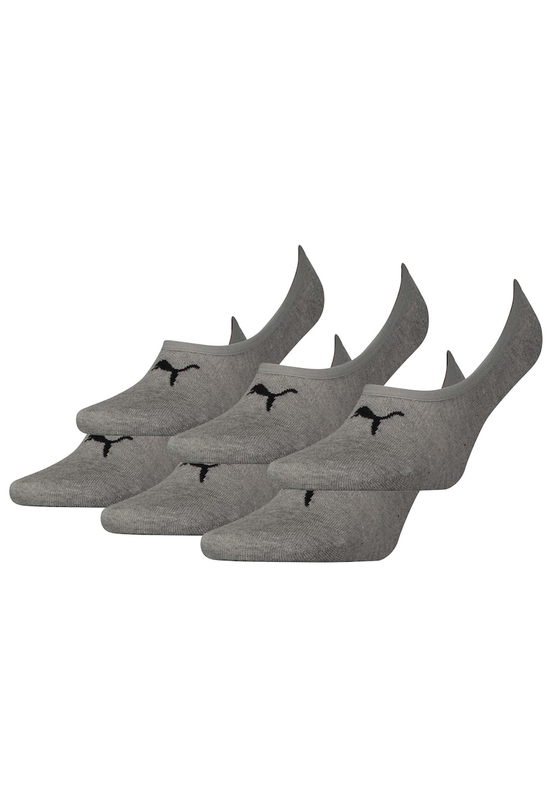 Set de sosete unisex foarte scurte - 6 perechi - Gri