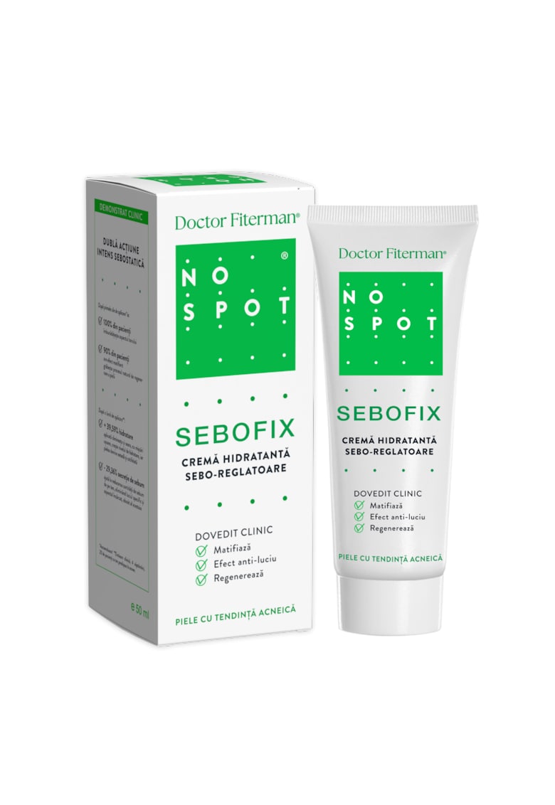 Crema hidratanta seboreglatoare No Spot Sebofix - 50 ml - Doctor Fiterman