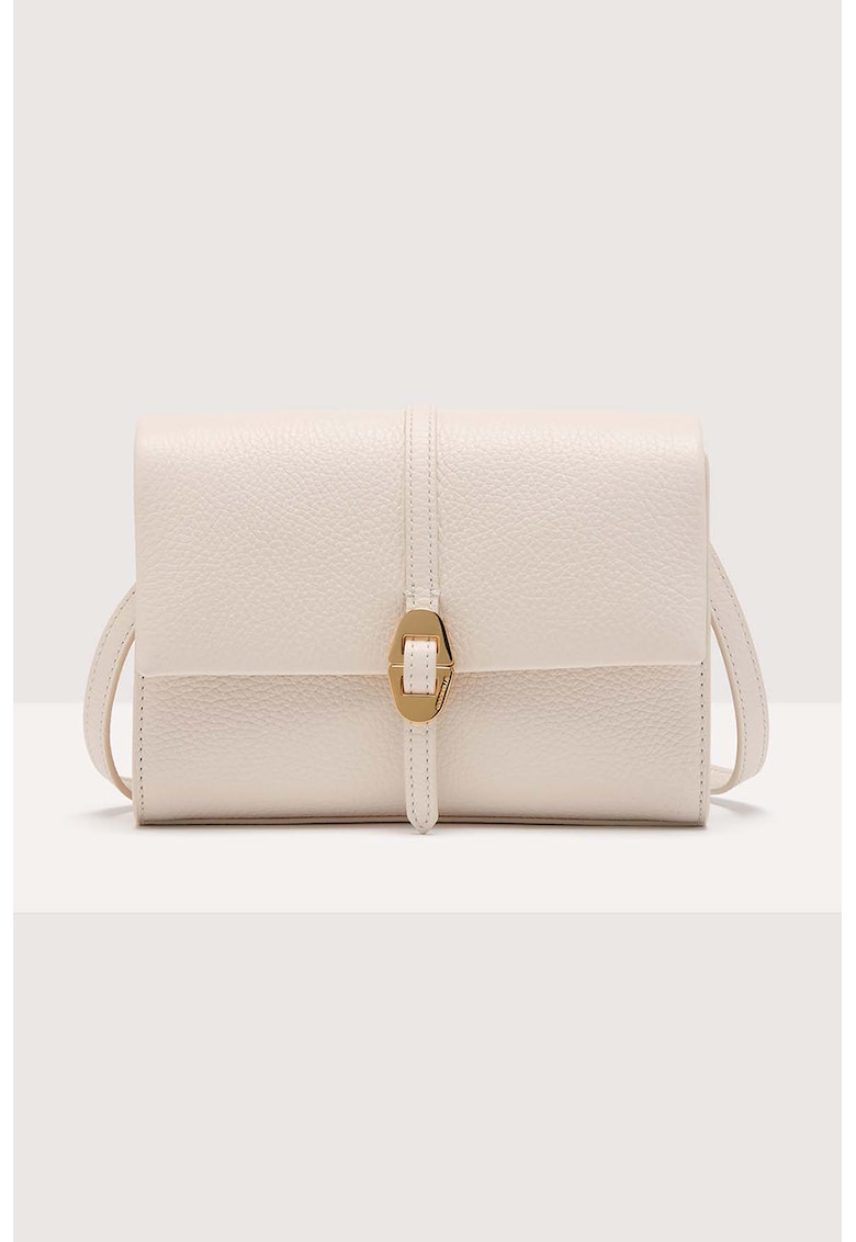 Geanta crossbody de piele Dorian - Alb