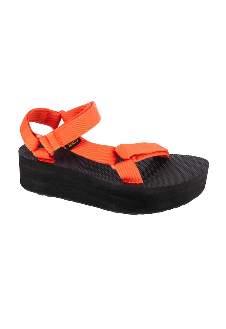 Sandale wedge din material textil cu velcro Universal