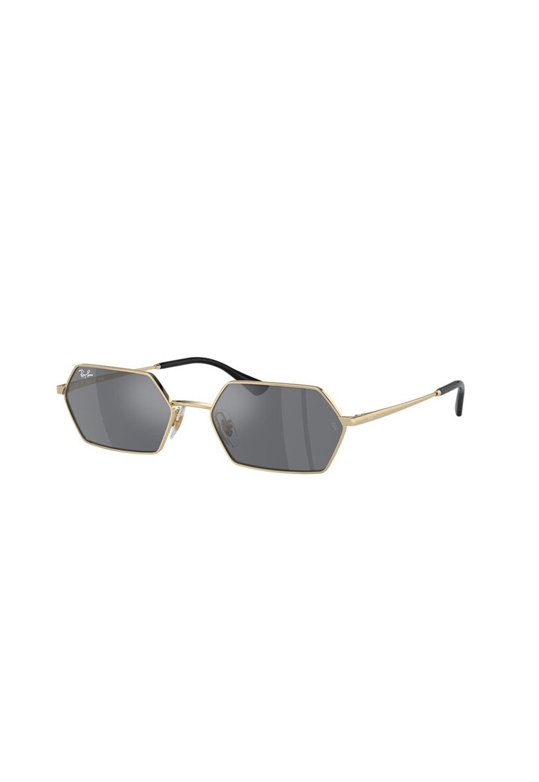 Ochelari de soare hexagonali unisex - Auriu/Negru