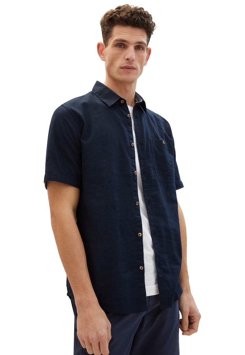 Camasa cu maneca scurta din in regulata Cu fus Kent Design - Tricou Camasa cu maneca scurta din in regulata Cu fus Kent Design - Tricou