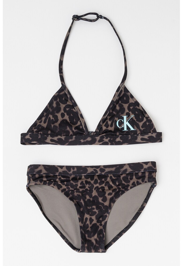 Costum de baie in doua piese cu animal print