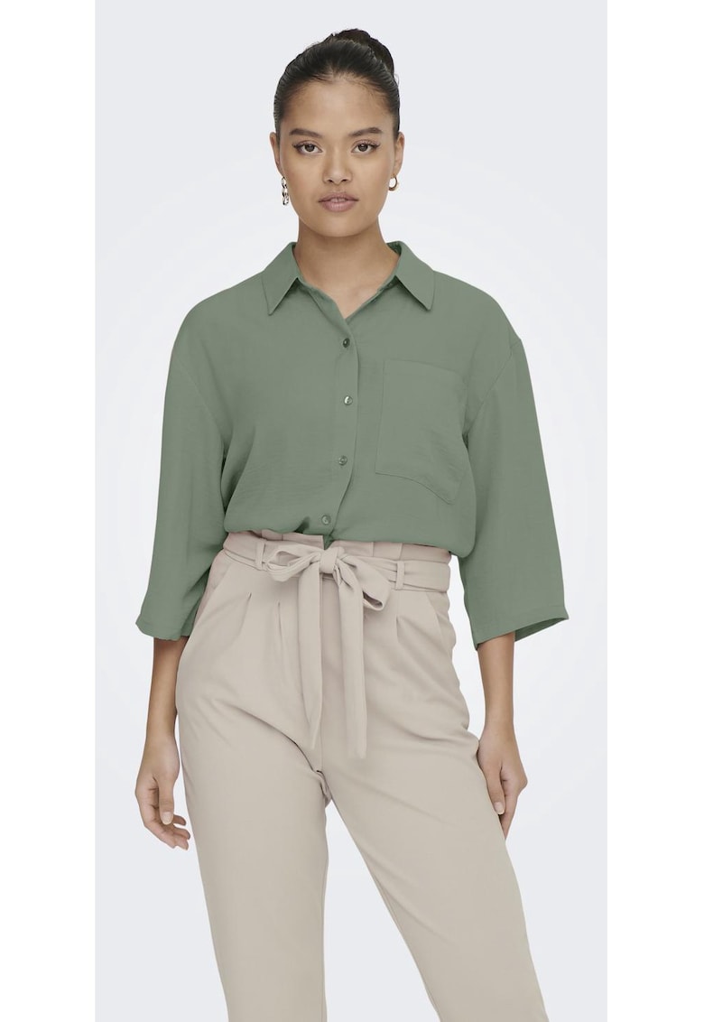 Bluza cu maneci 3/4 in aspect sifonat JDYDIVYA Bluza cu maneci 3/4 in aspect sifonat JDYDIVYA