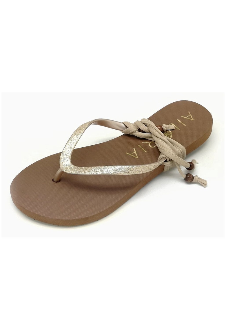 Papuci flip-flop cu barete detasabile Pampelonne - Auriu