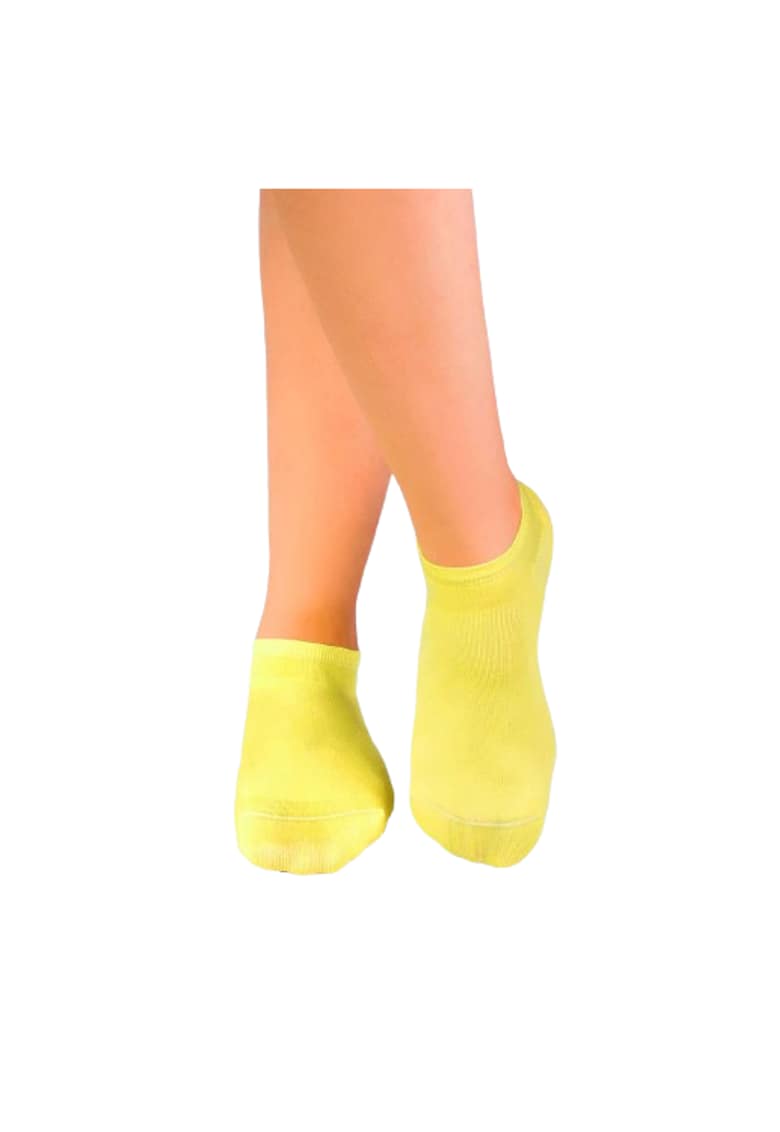 Sosete scurte din Bumbac Mercerizat galben