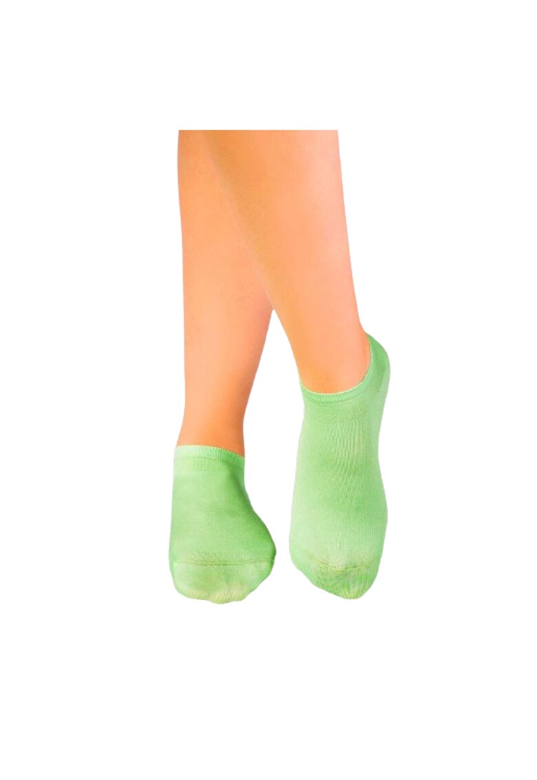 Sosete scurte din Bumbac Mercerizat verde pal
