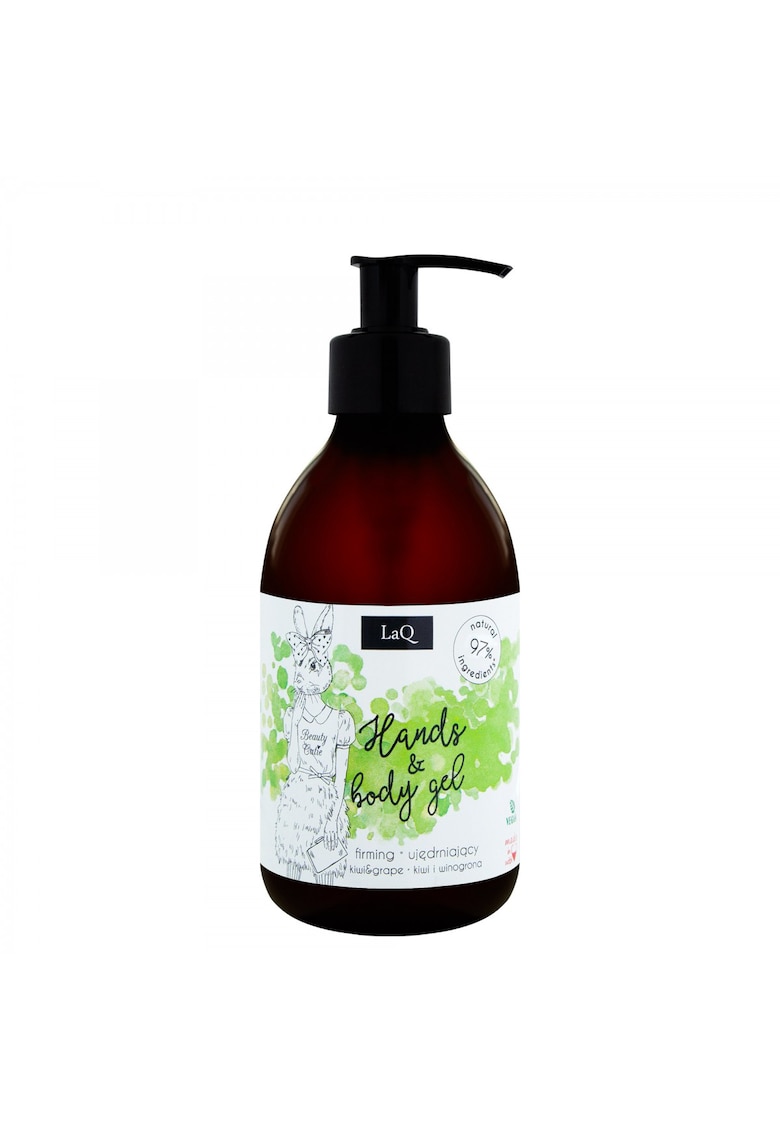 Gel de curatare pentru maini si corp kiwi si struguri - 300ml -