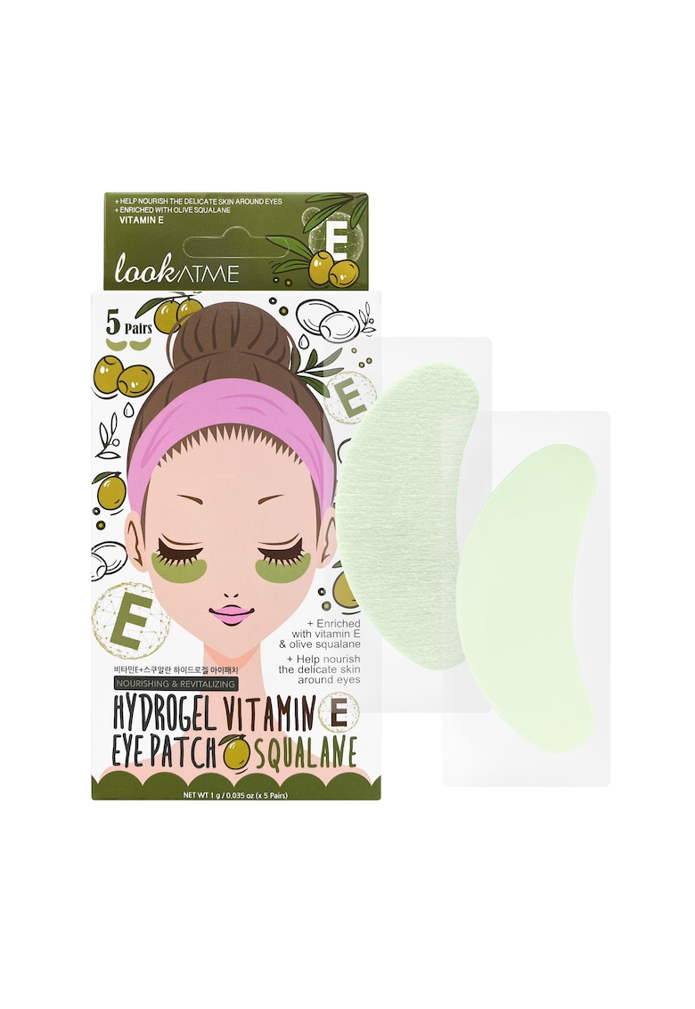 Plasturi de hidrogel hranitori si revitalizanti cu vitamina E - 5 perechi -