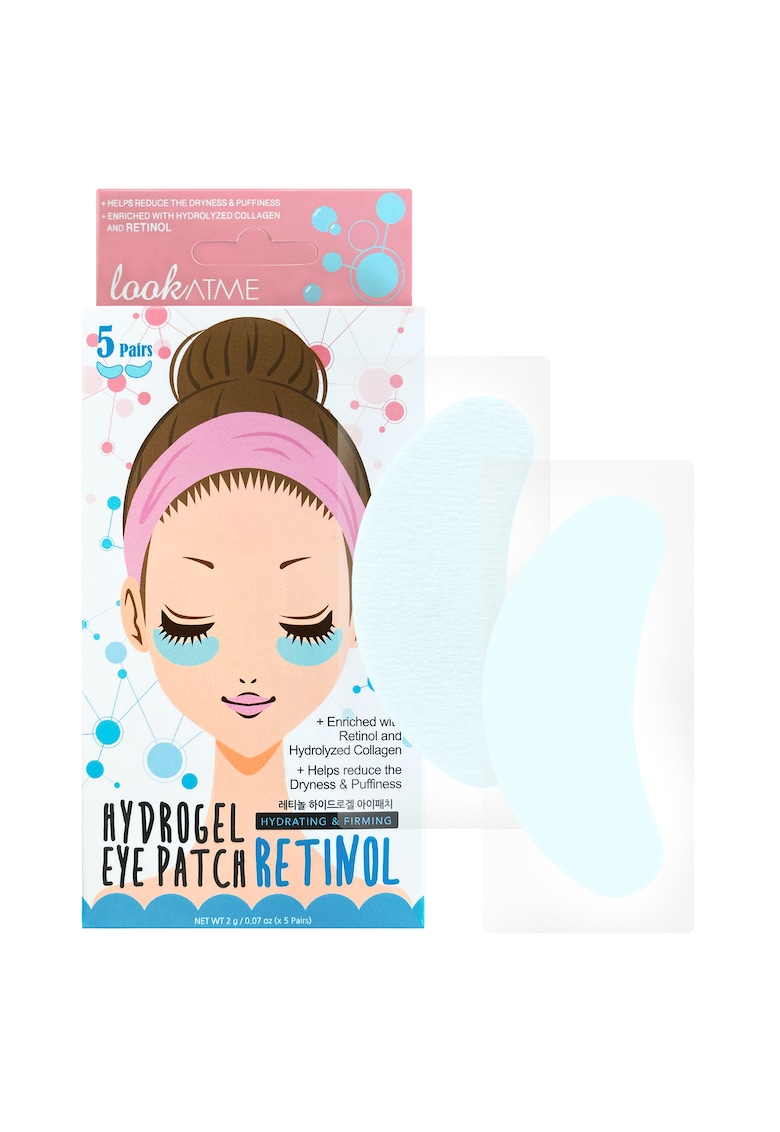 Plasturi de hidrogel pentru hidratare si fermitate cu retinol - 5 perechi -