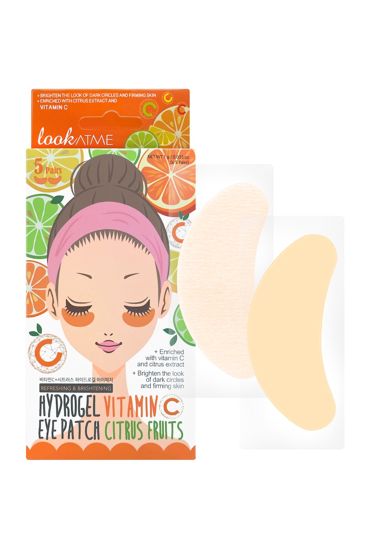 Plasturi de hidrogel revigoranti si iluminatori cu vitamina C - 5 perechi - Plasturi de hidrogel revigoranti si iluminatori cu vitamina C - 5 perechi -