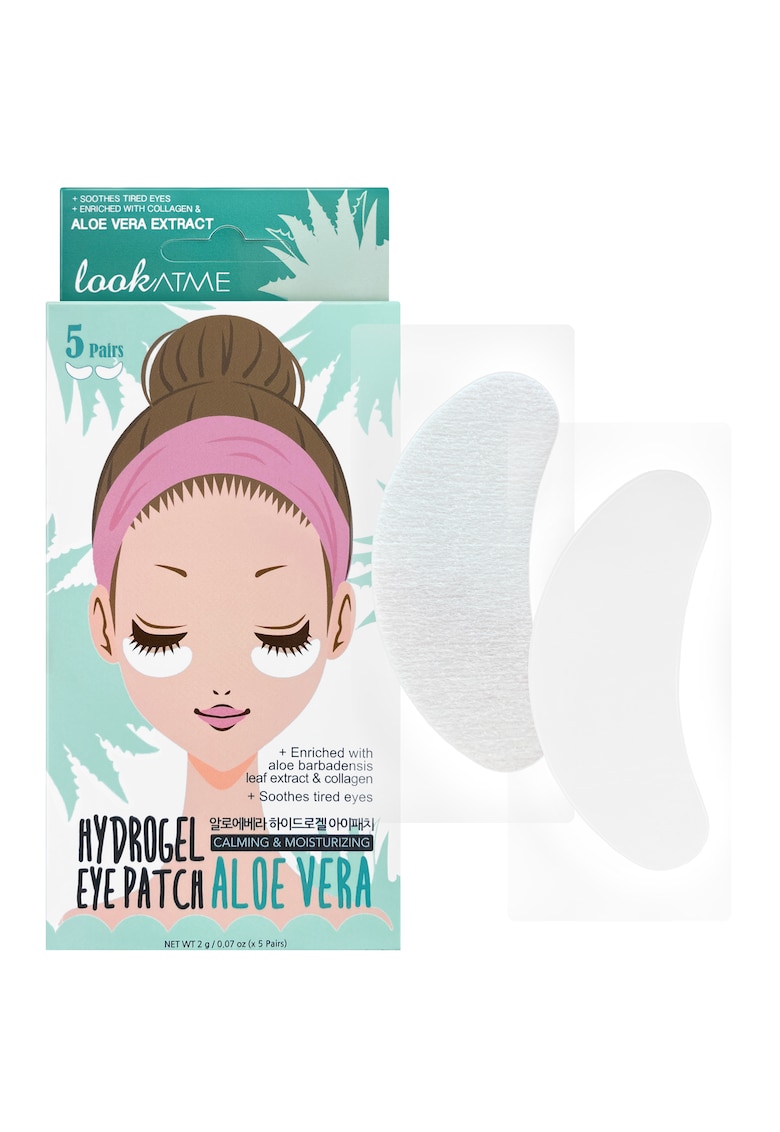 Plasturi de hidrogel relaxanti si calmanti cu aloe - 5 perechi -