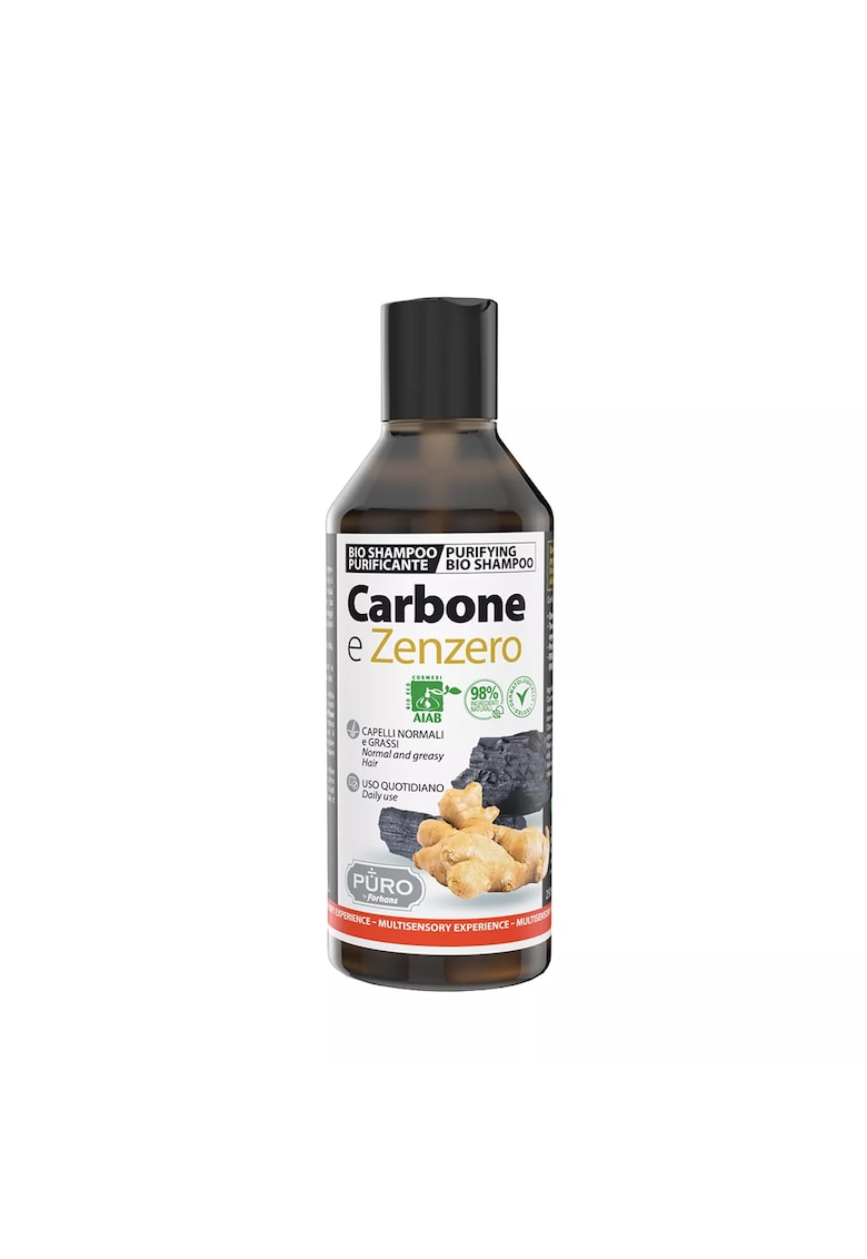 Sampon cu ghimbir si carbune - 250ml -