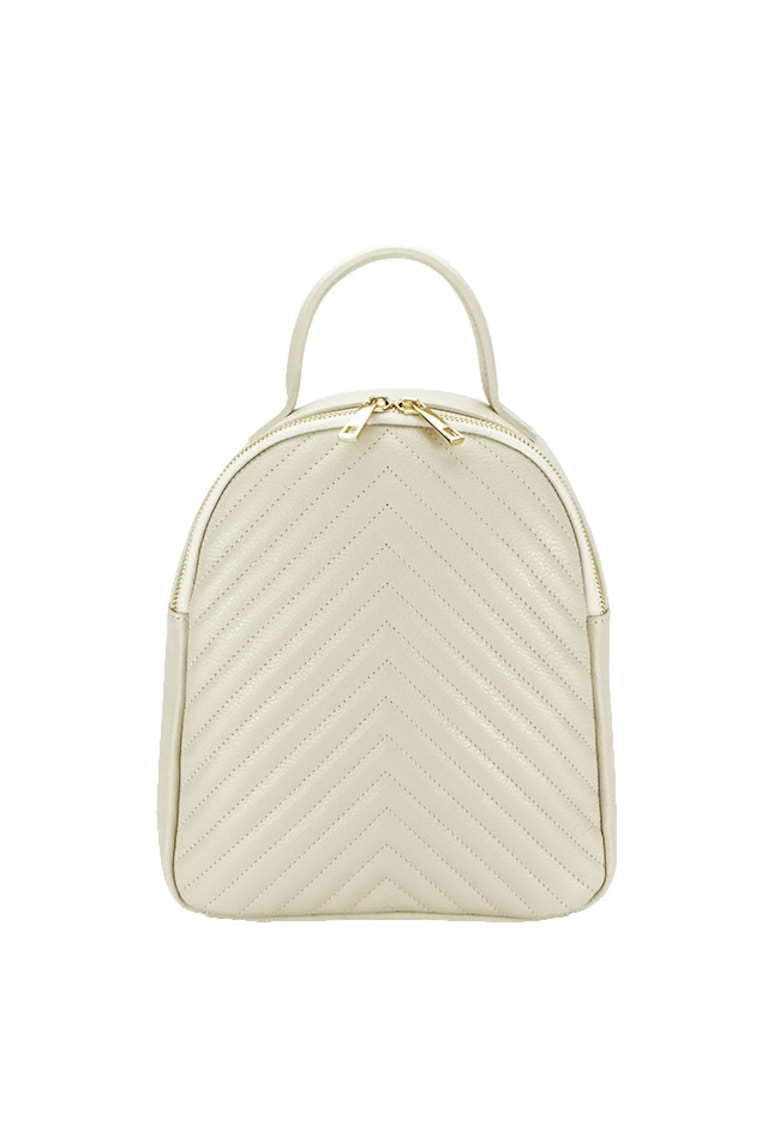 Rucsac din piele naturala 8955 121 Crem 14544 - Crem